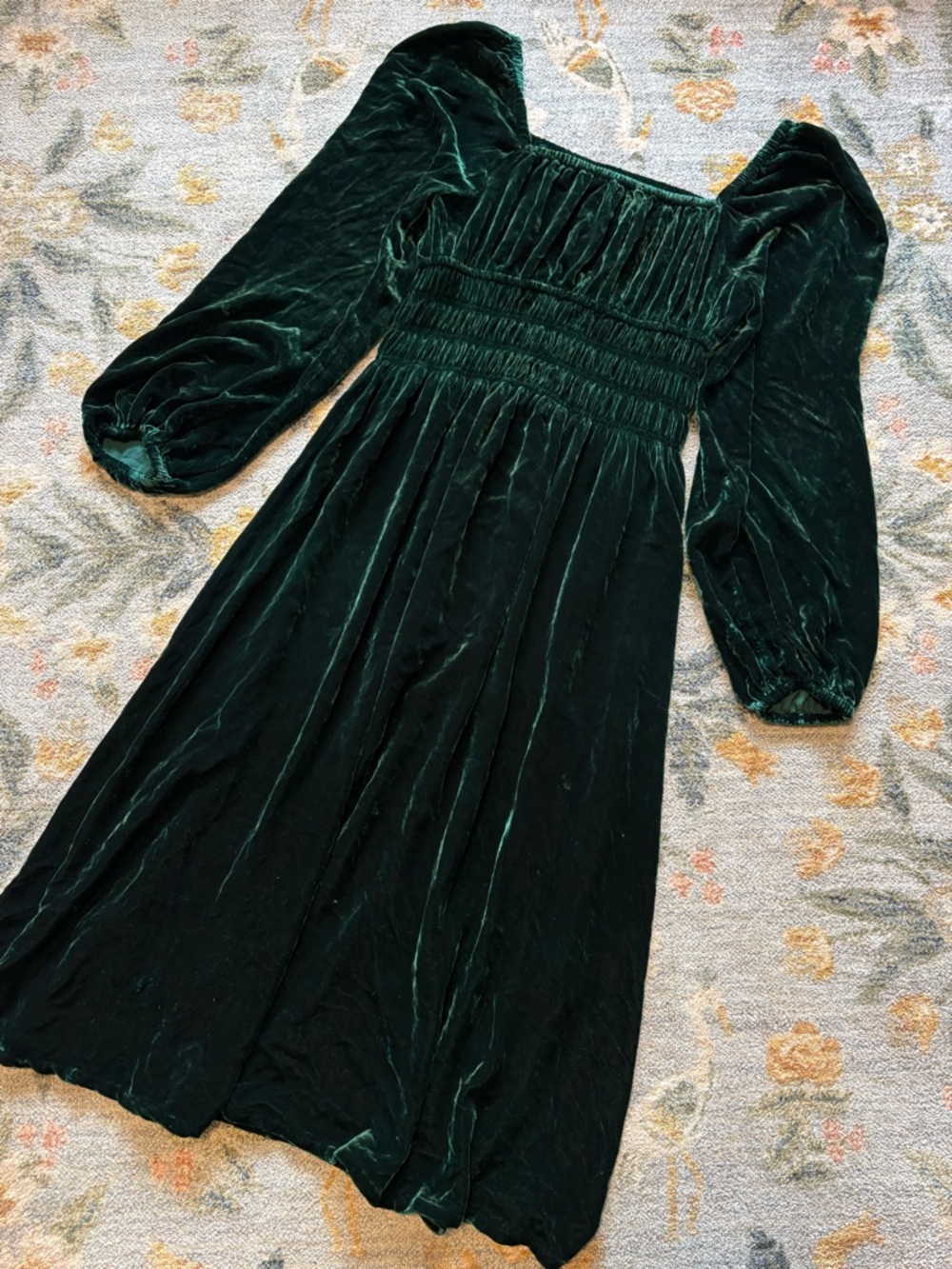 Hill House Jasmine Nap Dress Small Velour Velvet - Picture 8 of 8
